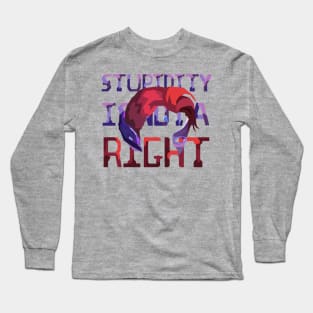 Stupidity Is Not A Right - Moira Overwatch Long Sleeve T-Shirt